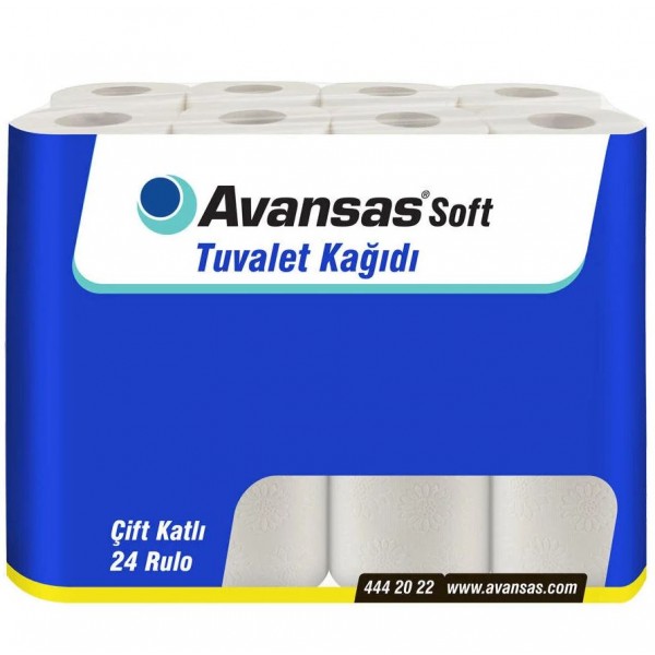 AVANSAS SOFT TUVALET KAĞIDI 24'LÜ