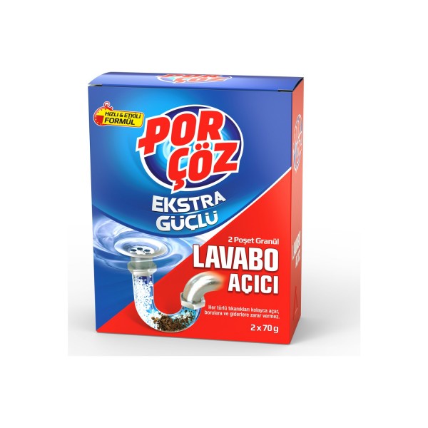 PORÇÖZ LAVABO AÇICI GRANÜL 2 x 70 GR