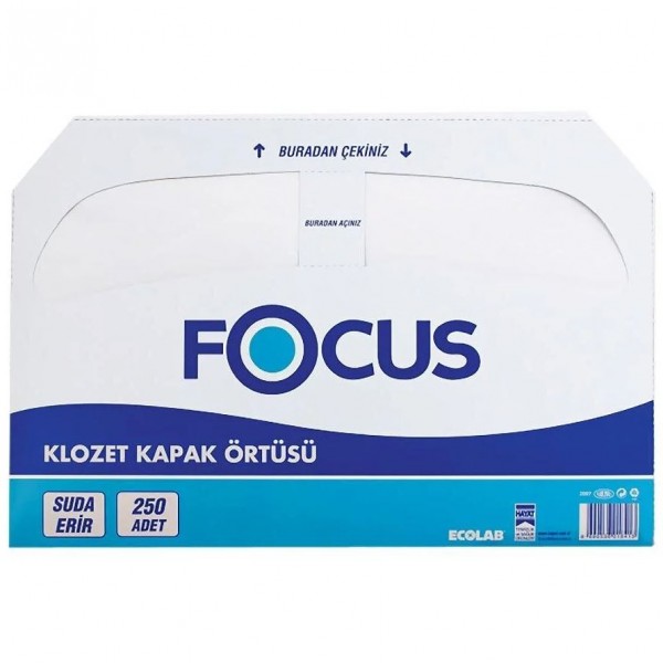 FOCUS KLOZET KAPAK ÖRTÜSÜ 250 YAPRAK x 10'LU PAKET