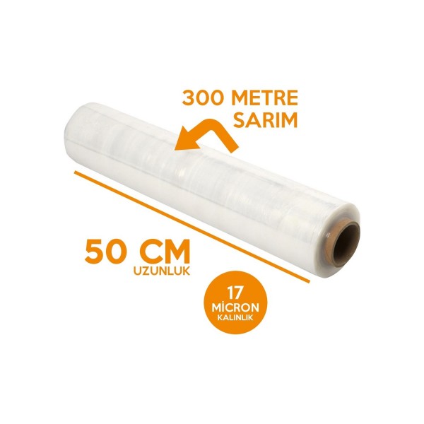 ECOPLAST 17 MİKRON PALET STREÇ 50 x 300 CM 2660 GR