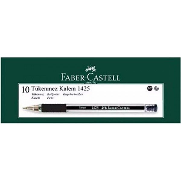 TÜKENMEZ KALEM FABER CASTELL 1425 0.7 MM SİYAH 10'LU