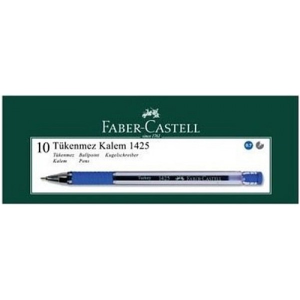 TÜKENMEZ KALEM FABER CASTELL 1425 0.7 MM MAVİ 10'LU