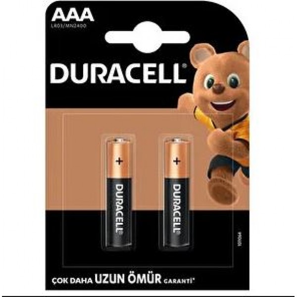 DURACELL İNCE PİL AAA 2 Lİ