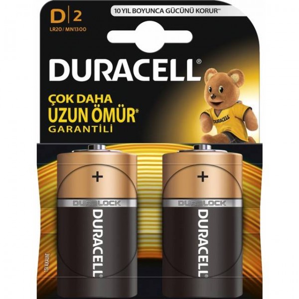 DURACELL BÜYÜK PİL 2 Lİ