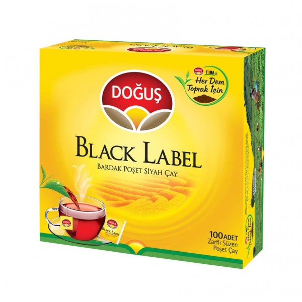 DOĞUŞ BLACK LABEL BARDAK POŞET 100'LÜ