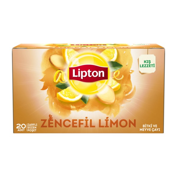 LİPTON ZENCEFİL LİMONLU BİTKİ ÇAYI 20'Lİ