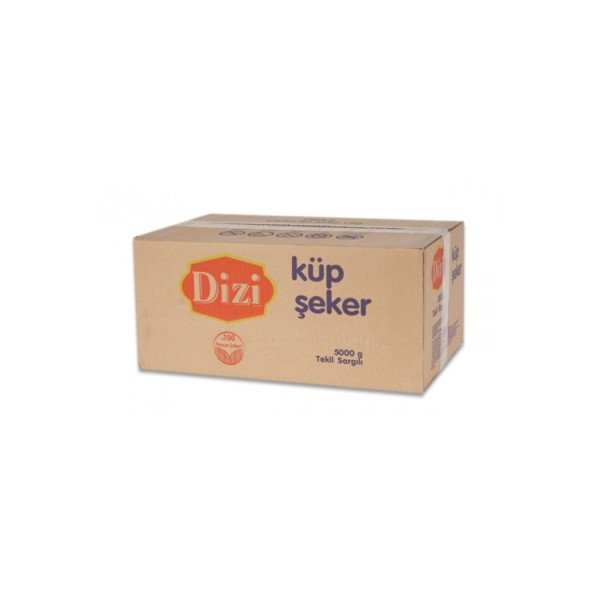 DİZİ TEK SARGILI KÜP ŞEKER 5 KG