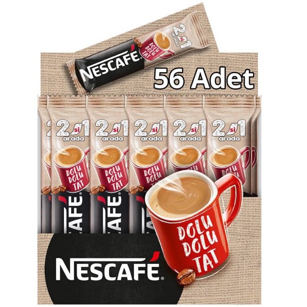 NESCAFE 2'Sİ 1 ARADA KAHVE 10 GR 56'LI PAKET