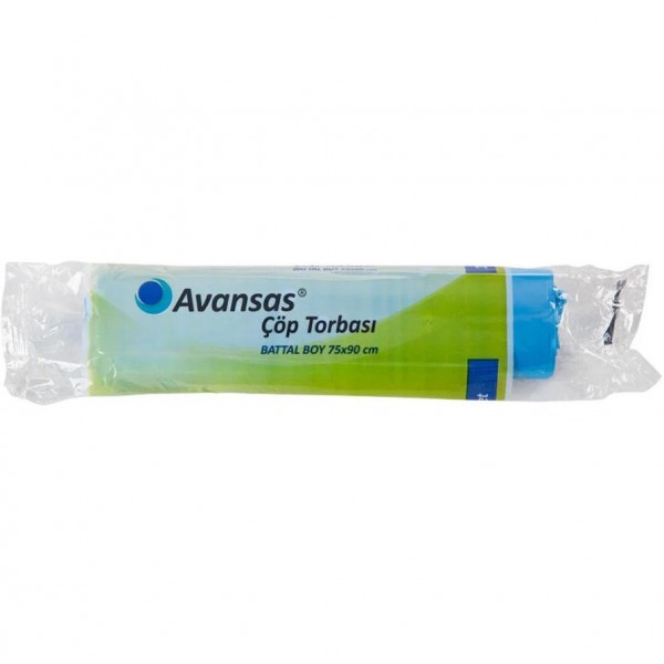 AVANSAS BATTAL BOY ÇÖP TORBASI 75X90 MAVİ