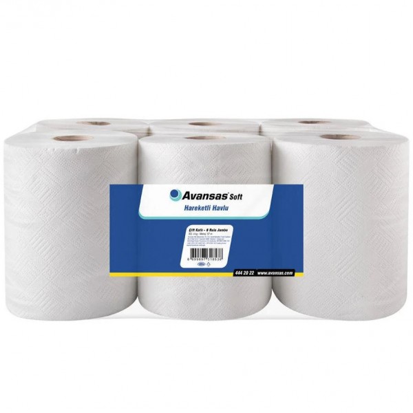 AVANSAS SOFT HAREKETLİ HAVLU 4 KG 21 CM  6'LI